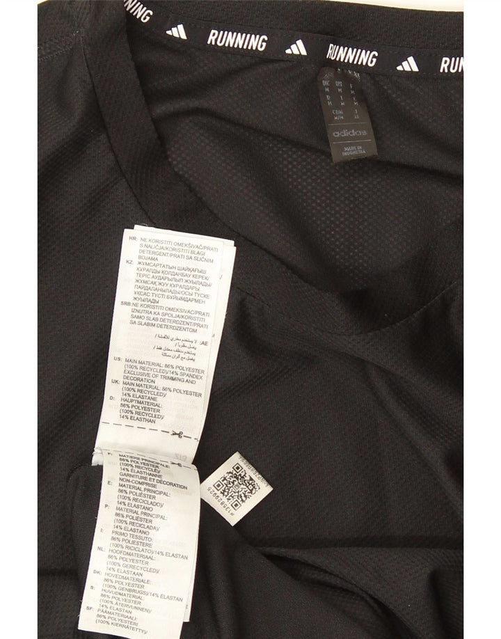 Adidas Herren T-Shirt Top Medium Schwarz Polyester