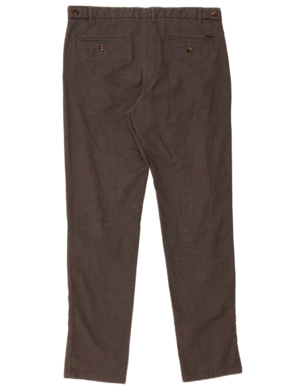 ZARA Herren Slim Anzughose EU 42 Large W32 L31 Graue Baumwolle