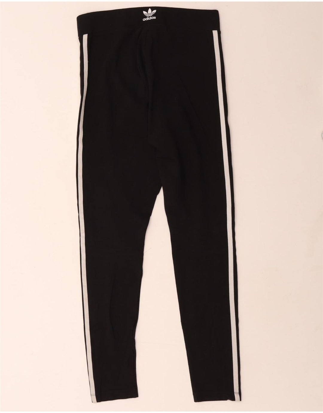 Adidas Damen Leggings UK 8/10 Small Schwarz Baumwolle