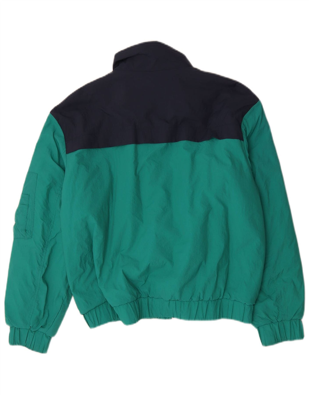 Tommy Hilfiger Herren gepolsterte Bomberjacke UK 36 Small Grün Farbblock