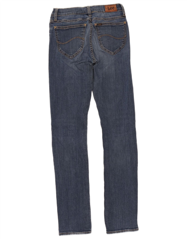 Lee Damen Jade Slim Jeans W27 L33 Blaue Baumwolle
