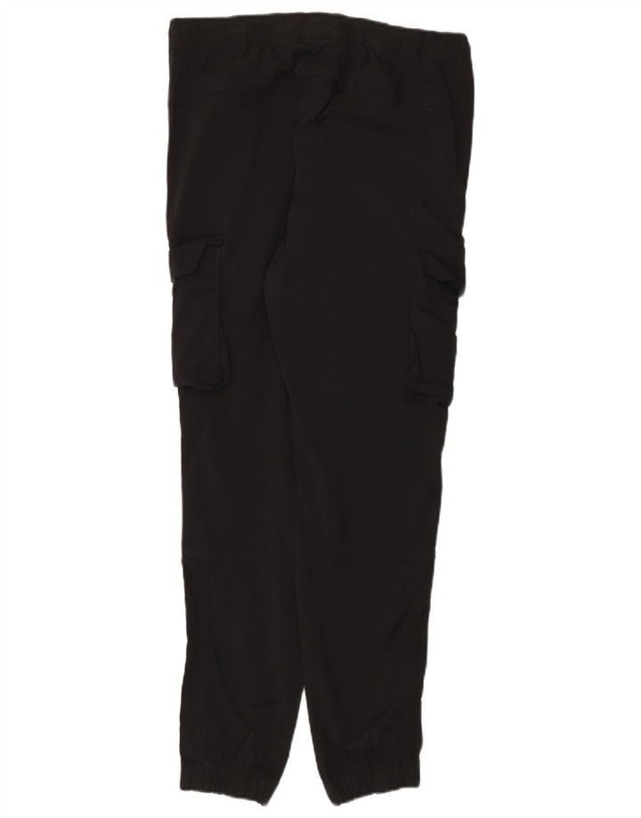 JACK & JONES Herren-Jogger-Cargohose, Größe M, W32, L28, schwarzes Nylon