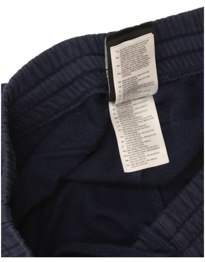 Adidas Herren-Trainingshose aus mittelblauer Baumwolle