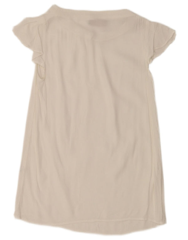 Trussardi Jeans Damen Longline-Blusenoberteil IT 38 XS Weiß