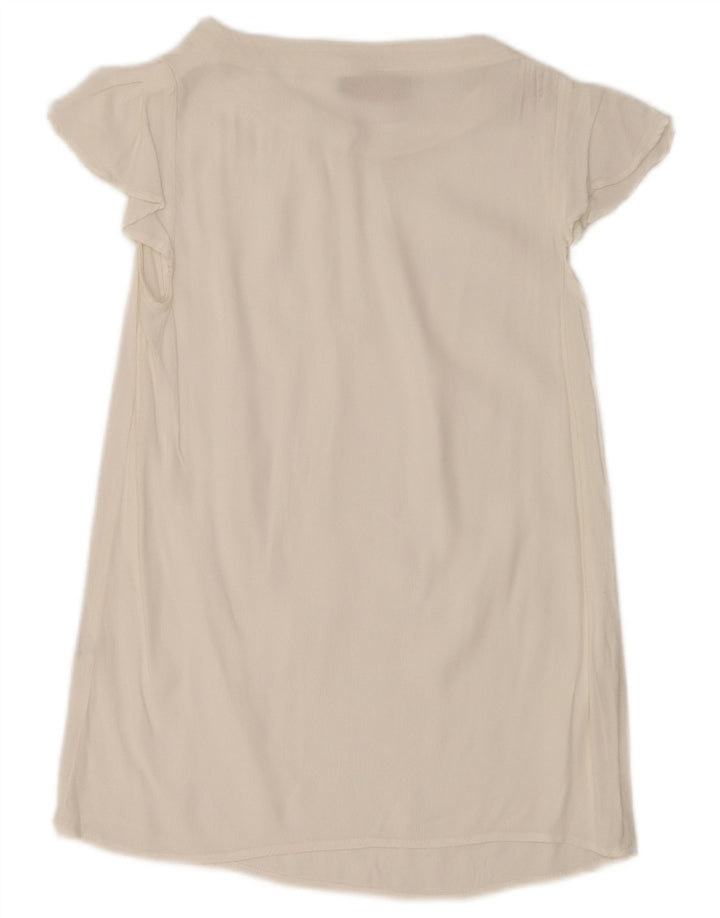Trussardi Jeans Damen Longline-Blusenoberteil IT 38 XS Weiß