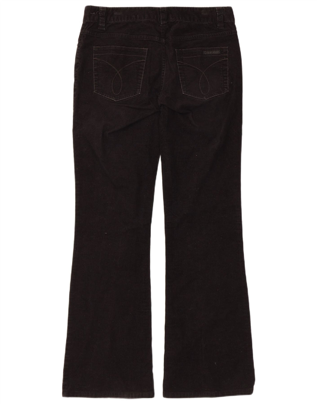 Calvin Klein Damen Bootcut Cordhose US 8 Medium W32 L31 Schwarz