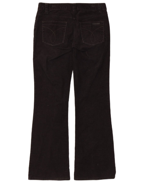 Calvin Klein Damen Bootcut Cordhose US 8 Medium W32 L31 Schwarz