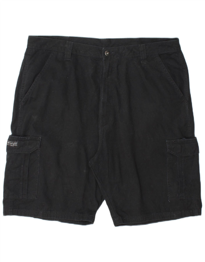 WRANGLER Mens Cargo Shorts W38 XL  Black Cotton