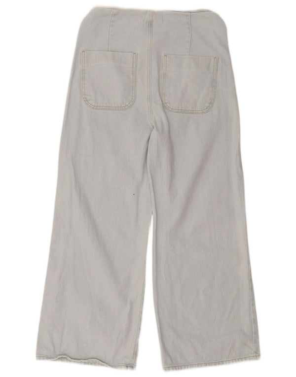 Zara Damen-Jeans mit hoher Taille und weitem Bein, EU 36, XS, W26, L25, Blau