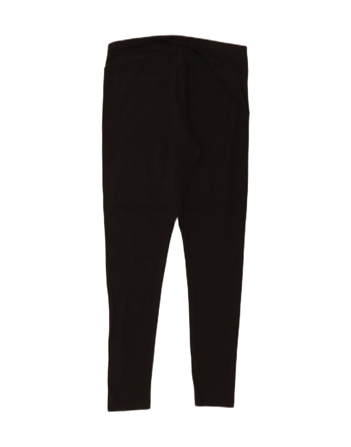 Puma Damen Leggings UK 12 Medium Schwarz Baumwolle