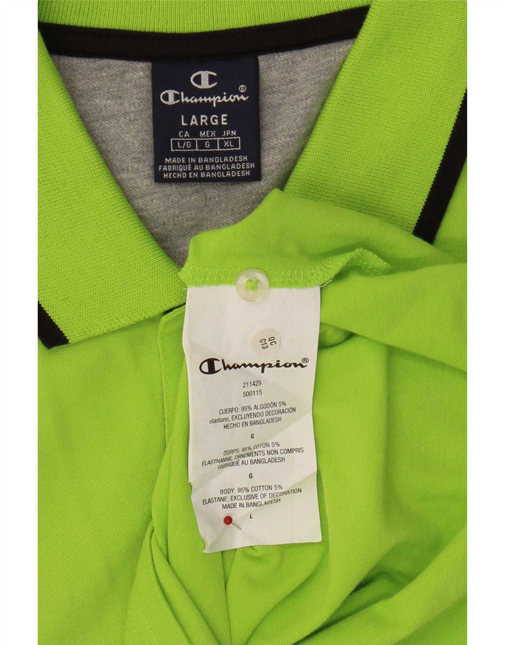 Champion Herren-Poloshirt, große grüne Baumwolle