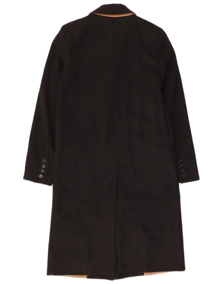 Topshop Damenmantel UK 8 Small Schwarze Wolle