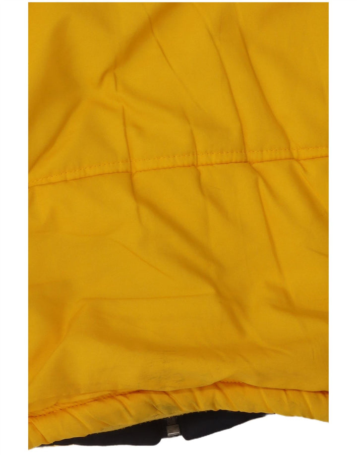 Reebok Herren Wattierte Weste UK 40 Large Gelb Colourblock Polyester