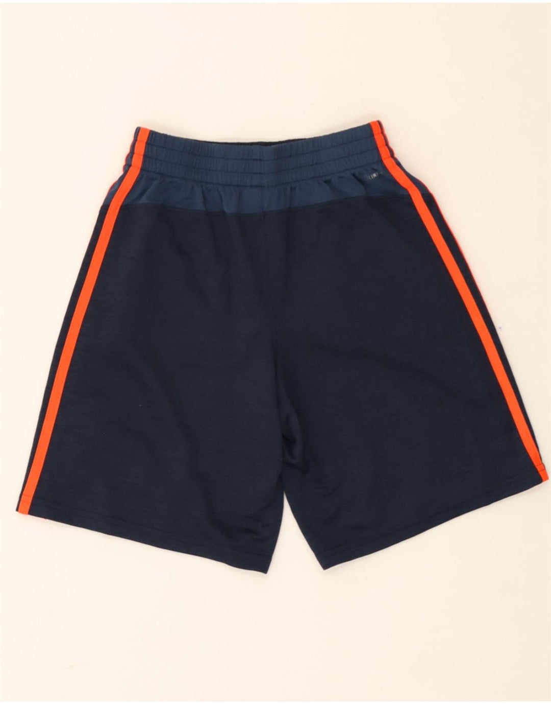 ADIDAS Boys Sport Shorts 7-8 Years Medium Navy Blue Colourblock Polyester Vintage Adidas and Second-Hand Adidas from Messina Hembry 