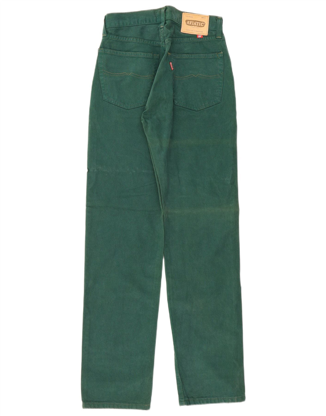 Aviatic Damen High Rise Straight Jeans W29 L33 Grün