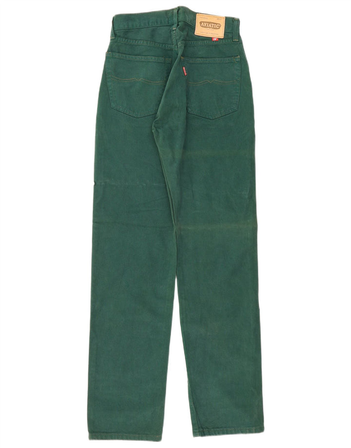 Aviatic Damen High Rise Straight Jeans W29 L33 Grün