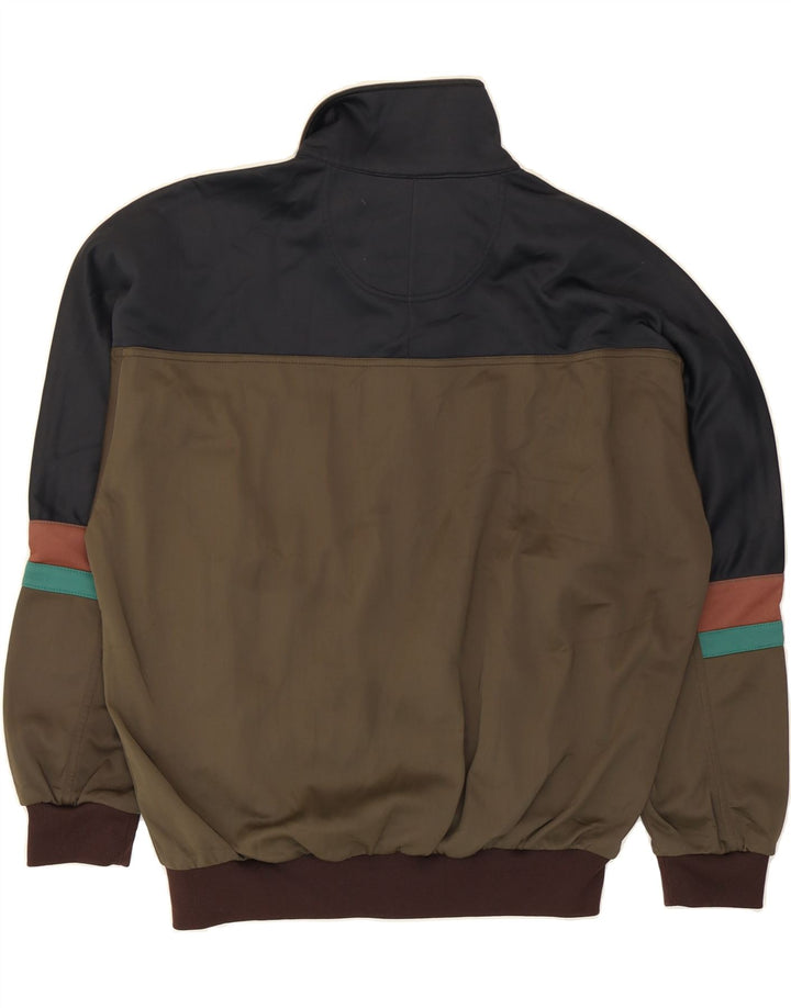 ASICS Herren Vintage Trainingsanzug Top Jacke IT 48 Mittelgrün Farbblock