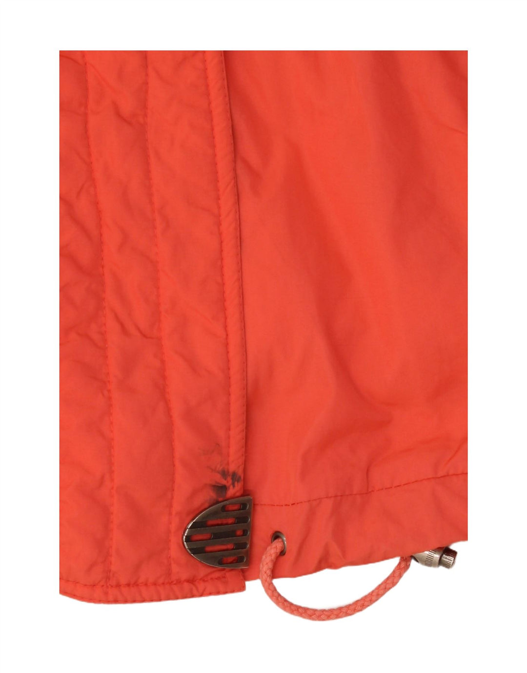 Übergroße Damen-Skijacke von Maier, UK 10, klein, orangefarbenes Blumenmuster, Polyamid