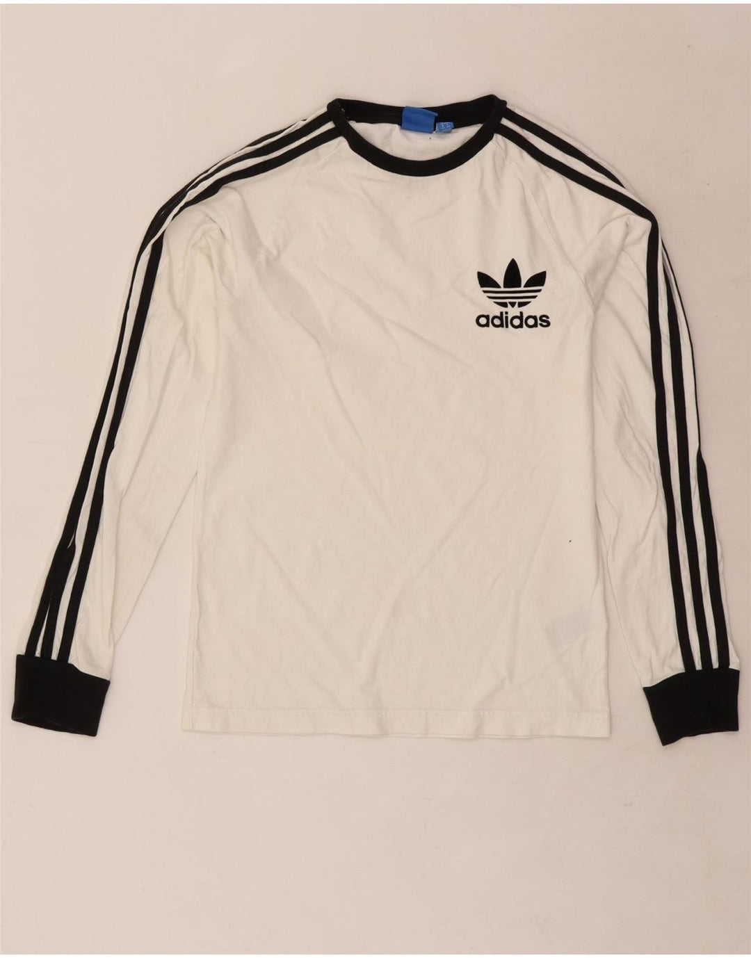 Adidas Herren Graphic Top Langarm XS Weiße Baumwolle
