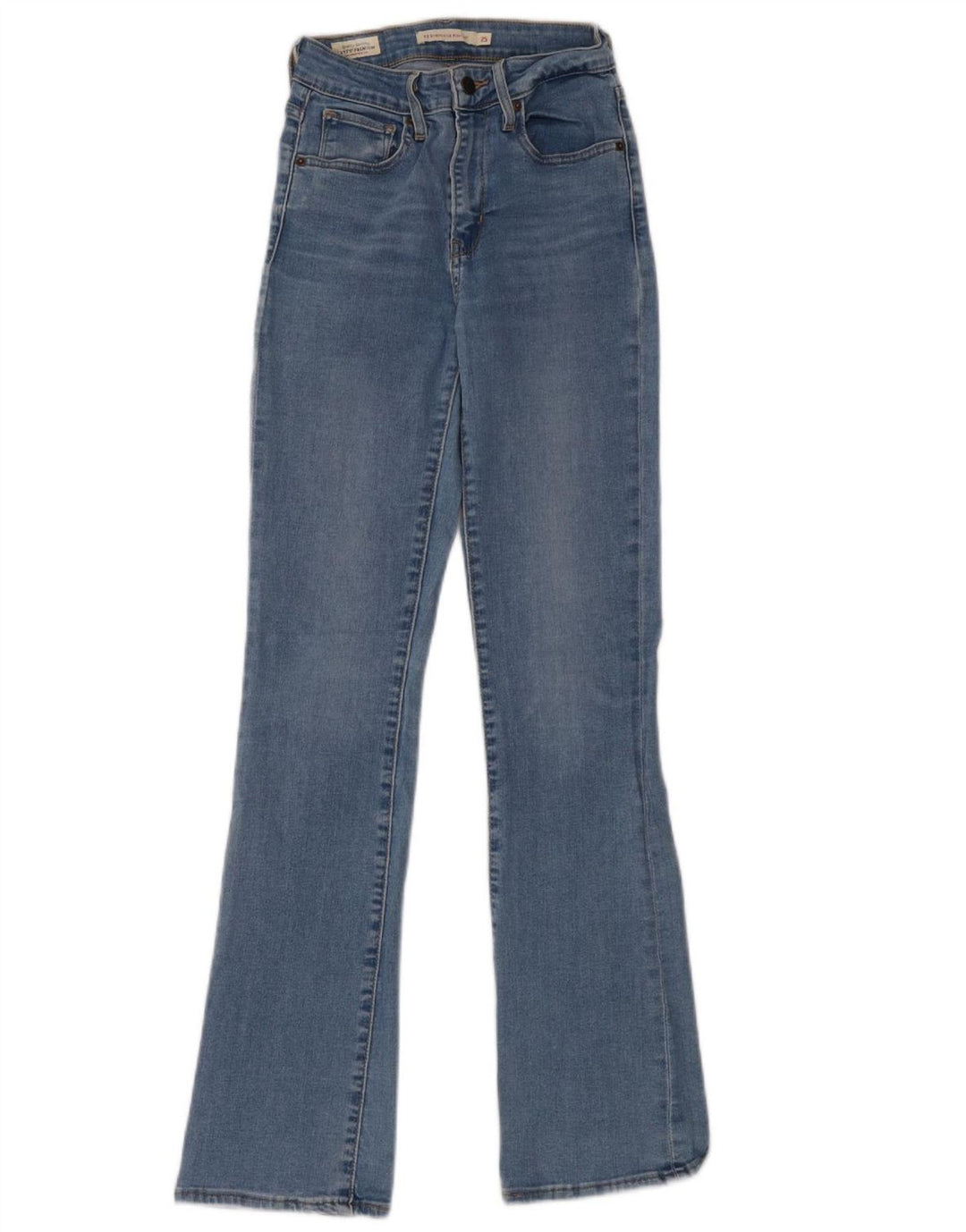 LEVI'S Damen-Jeans mit hoher Taille, ausgestellt, W25, L32, blaue Baumwolle