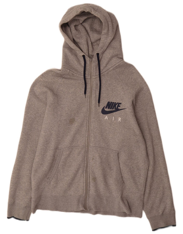 Nike Herren Air Regular Fit Zip Hoodie Pullover XL Grau Baumwolle Sport