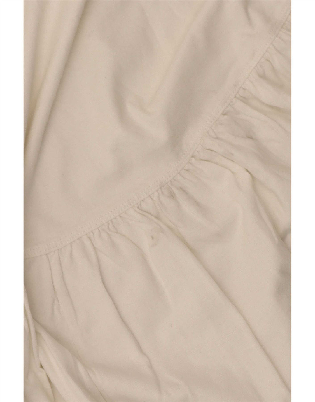 Zara Damen-Oversize-Blusenoberteil, UK-Größe 10, Größe S, weiße Baumwolle