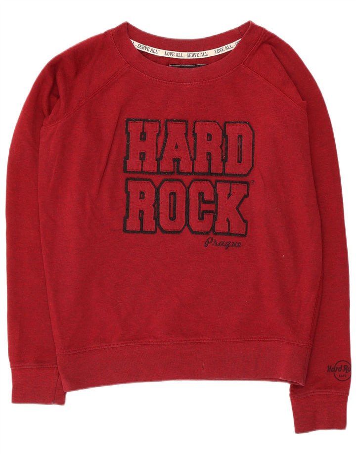 HARD ROCK CAFE Damen-Sweatshirt mit Prag-Grafik, Gr. 40, Rot