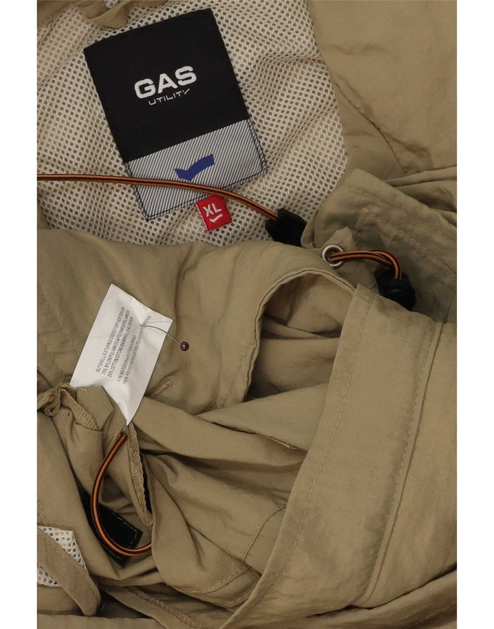 Gas Herren Regenjacke UK 42 XL Khaki Polyester