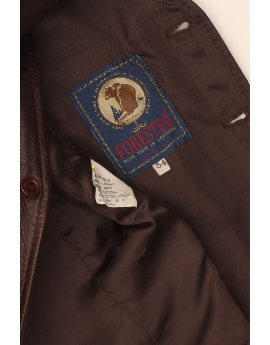 Forester Herren Lederweste IT 54 XL Braunes Leder