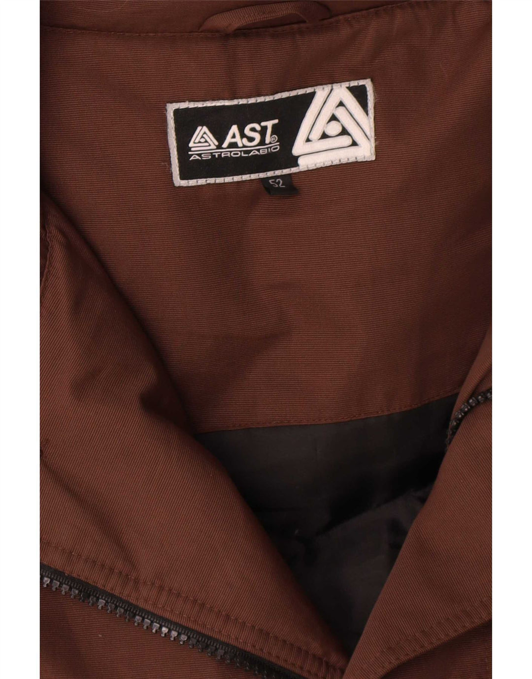 Astrolabio Herren-Mantel mit Kapuze, gepolstert, IT 52 XL, braun, Polyamid