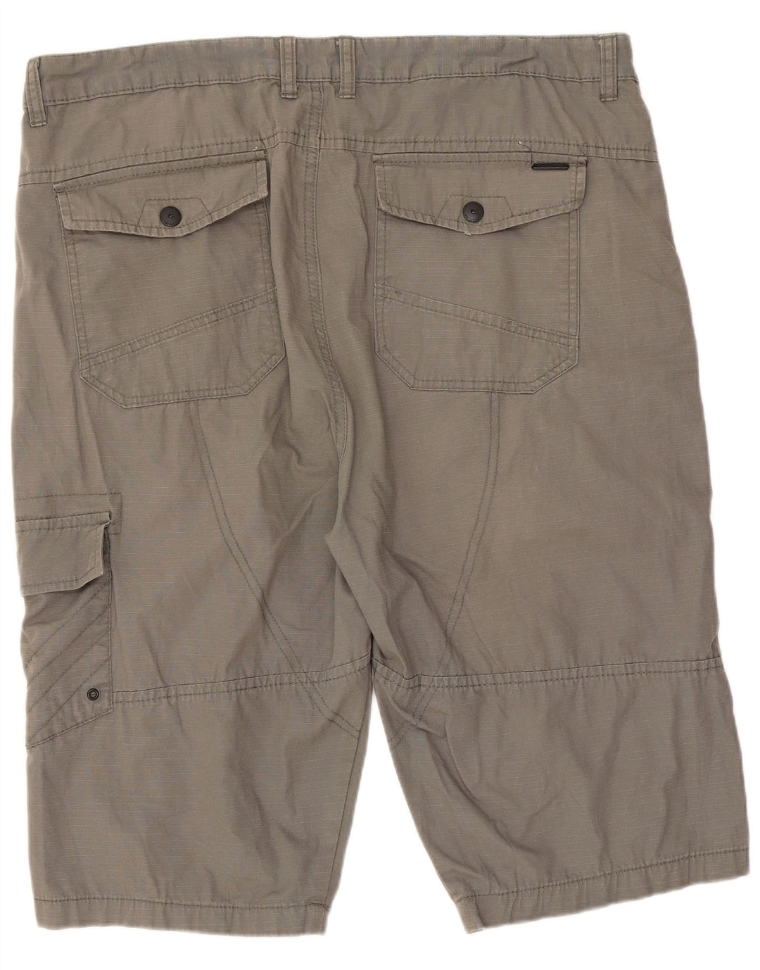 Pierre Cardin Herren-Cargoshorts mit normaler Passform, XL, W38, graue Baumwolle