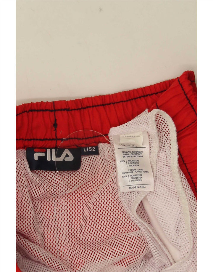 Fila Herren-Badeshorts, groß, mehrfarbig, Colourblock-Polyester