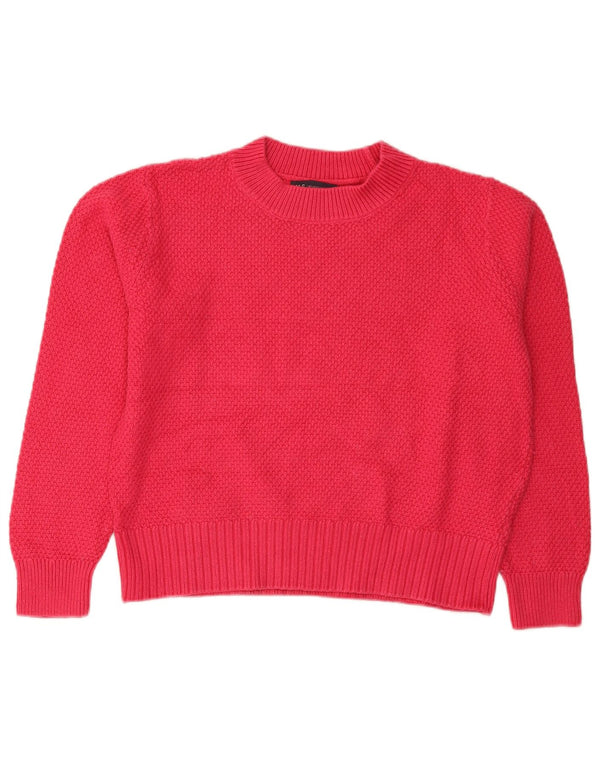 Marks & Spencer Damen Rollkragenpullover, kurz geschnitten, Gr. 14, Rosa