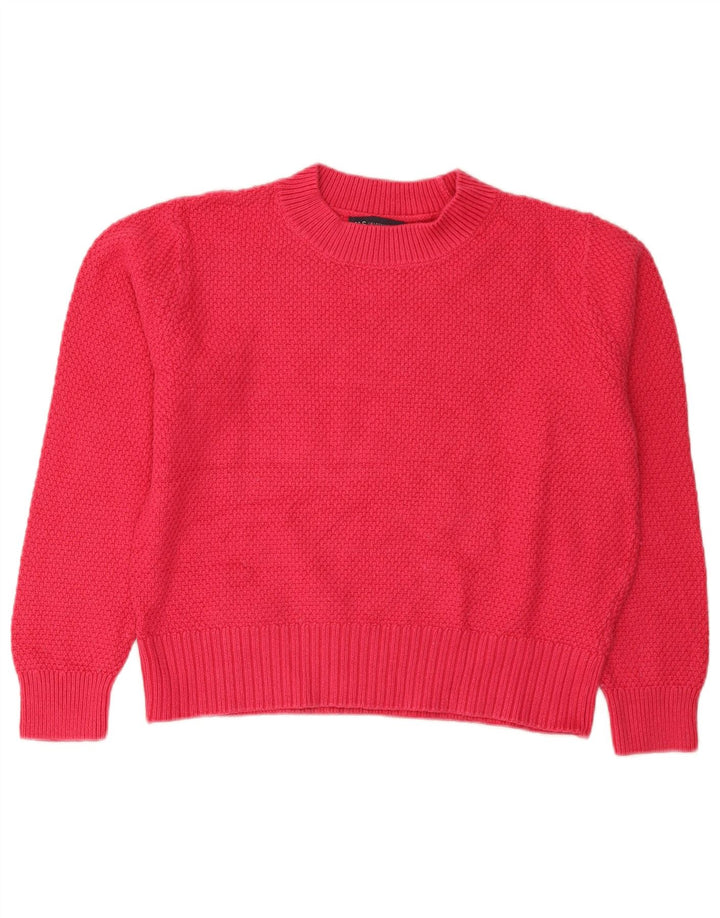 Marks & Spencer Damen Rollkragenpullover, kurz geschnitten, Gr. 14, Rosa