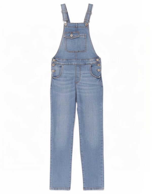 Zara Girls Dungarees Slim Jeans 9-10 Years W24 L25 Blue Cotton