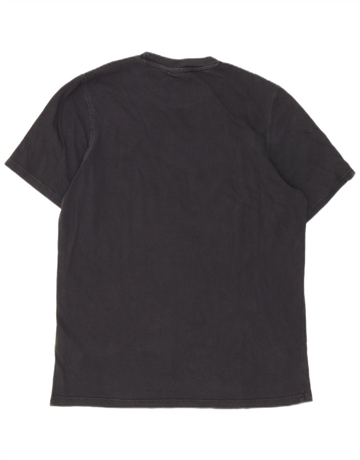 ADIDAS Herren Grafik T-Shirt Top Medium Schwarz Baumwolle