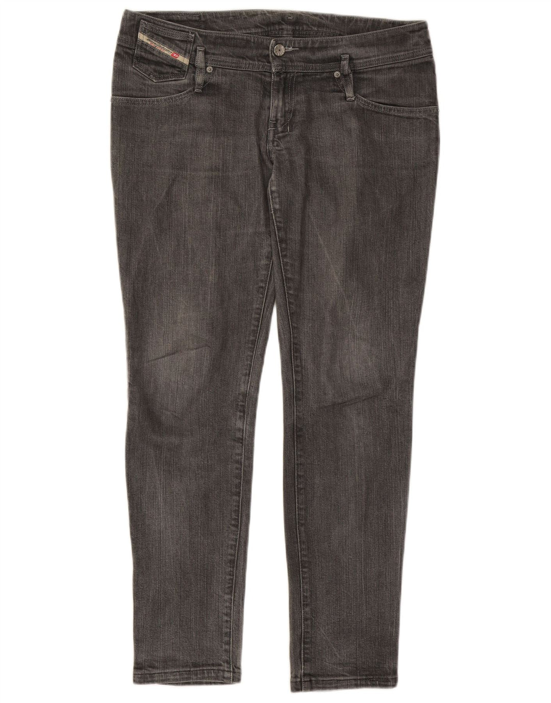Diesel Damen Skinny Jeans W32 L30 Graue Baumwolle