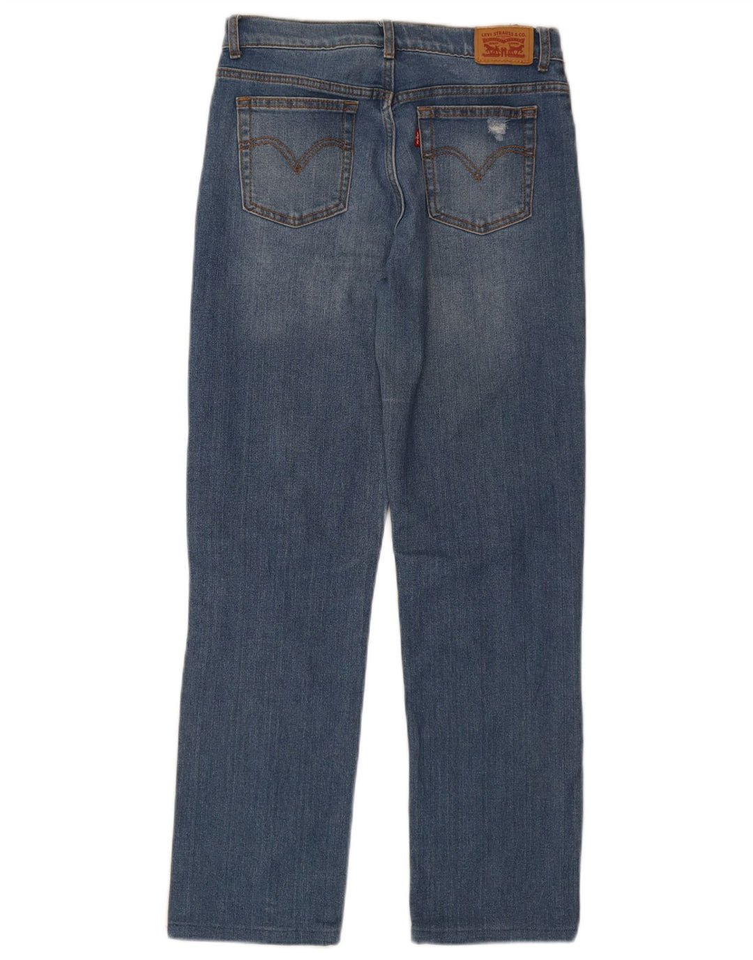 Levi's Damen Low Pro Distressed Straight Jeans W28 L28 Blau