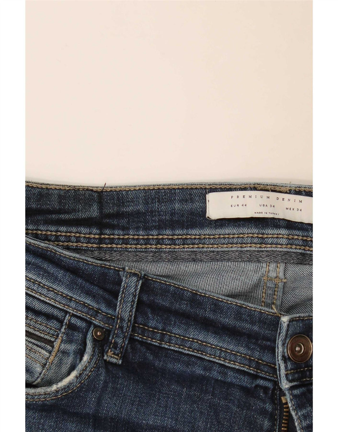 Zara Herren Slim Jeans EU 44 Large W34 L33 Blau