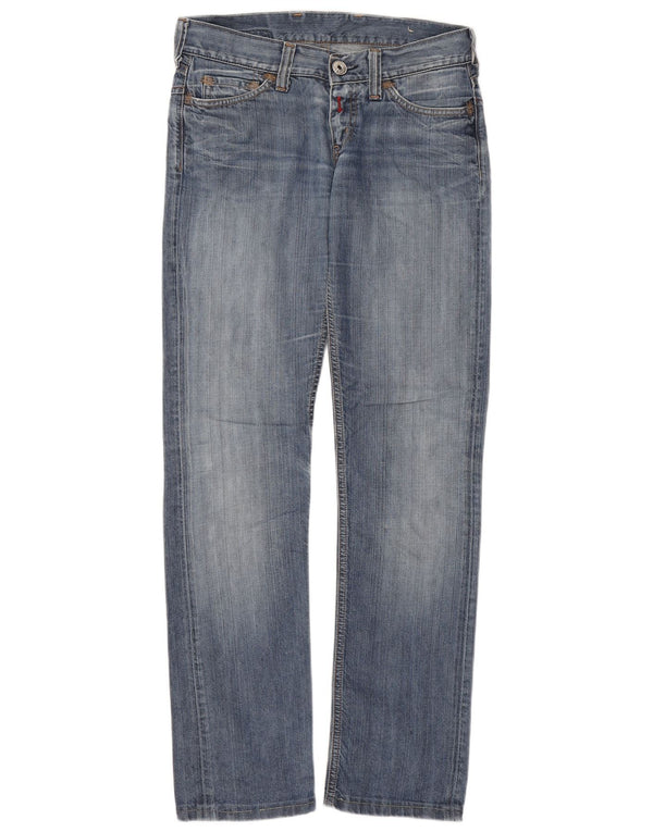 REPLAY Damen Straight Jeans W27 L30 Blaue Baumwolle