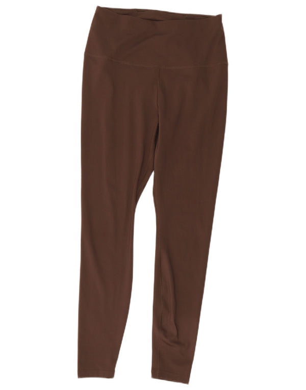 Nike Damen Dri Fit Leggings UK 12 Mittelbraunes Polyester
