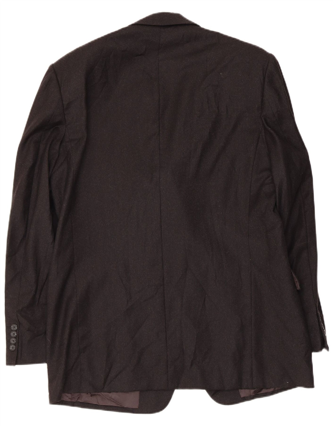 Burberrys Herren-Blazer mit 3 Knöpfen, IT 52, große schwarze Wolle