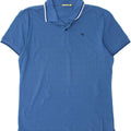 DIADORA Mens Polo Shirt XL Blue Cotton Vintage Diadora and Second-Hand Diadora from Messina Hembry 