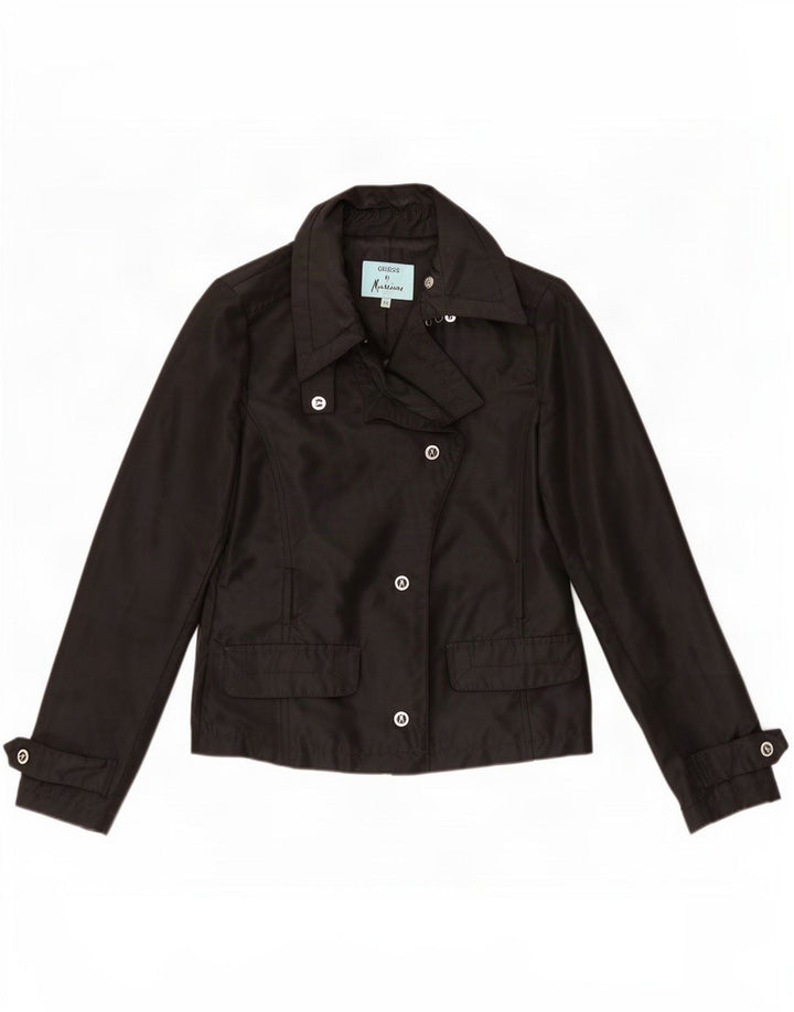 Guess By Marciano Damen 4-Knopf-Bomberjacke IT 44 Medium Schwarz
