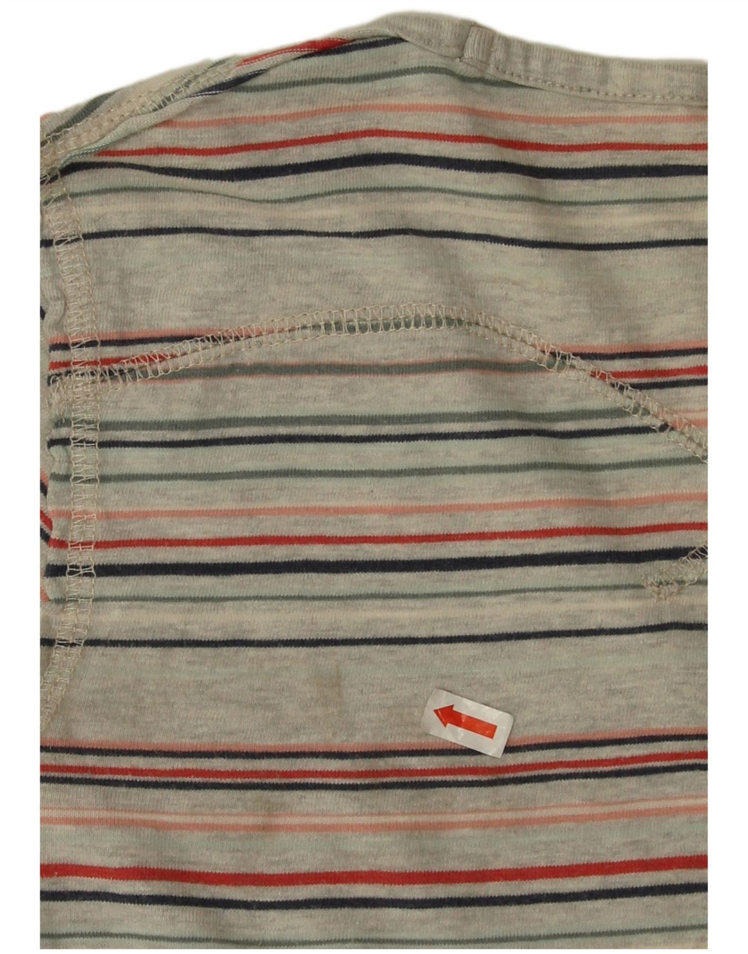 Levi's Damen Top Langarm UK 10 Small Mehrfarbig gestreift