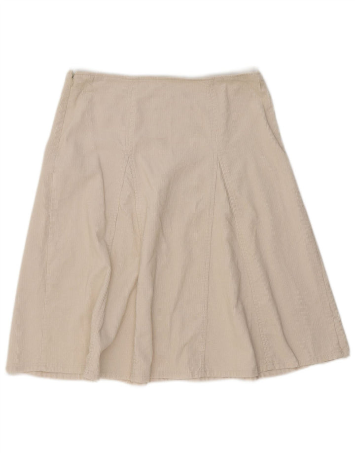 Zara Damen Cordrock Medium W32 Weiß
