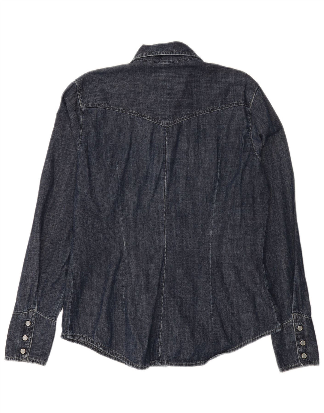 Carrera Damen Jeanshemd UK 16 Large Marineblau Baumwolle