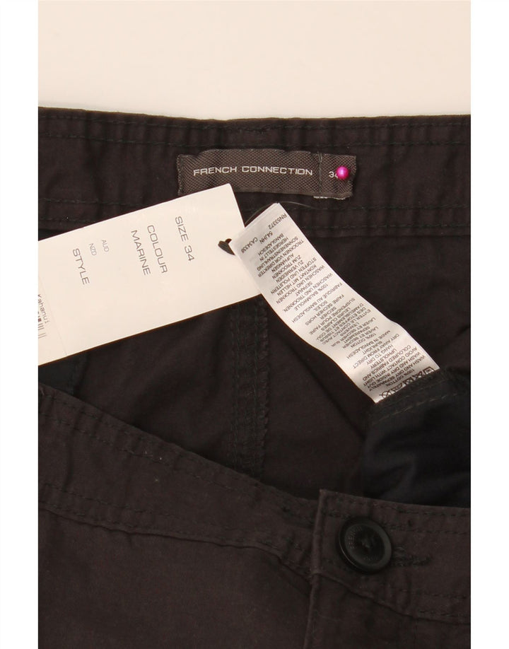 French Connection Gerade Cargohose für Herren, W34, L33, graue Baumwolle