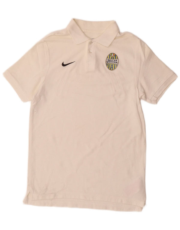 Nike Jungen-Poloshirt, 12–13 Jahre, groß, weiße Baumwolle