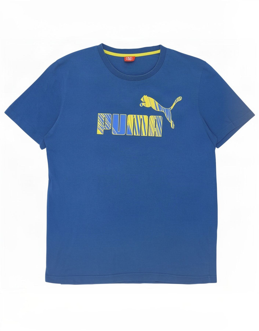 Puma Herren T-Shirt mit Grafik, Größe L, Blau